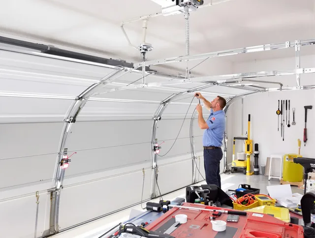 Garage door cable repair service by Tamiami Garage Door Repair in Tamiami
