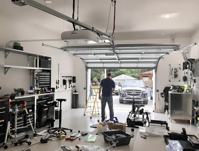 Garage door opener installation by Tamiami Garage Door Repair in Tamiami