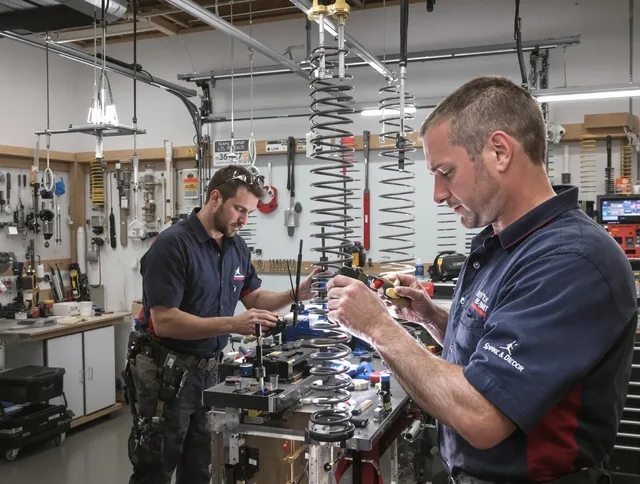 Garage door spring repair service by Tamiami Garage Door Repair in Tamiami